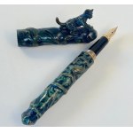 Pens, Michel Audiard sculpture fountain pen: Une Chatte...