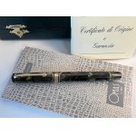 Pens, Omas Dama saft green celluloid fountain pen with b...