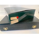 Pens, Omas Dama saft green celluloid fountain pen with b...