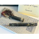 Pens, Omas Princess saft green celluloid fountain pen wi...
