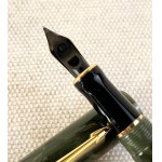 Pens, Parker Duofold International MKII green fountain p...