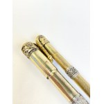 Pens, Standard set with gold filled overlay and pen kni...