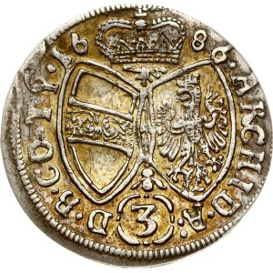 Austria Tyrol 3 Kreuzer 1686