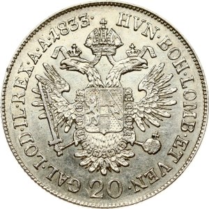 Austria 20 Kreuzer 1833/2 A