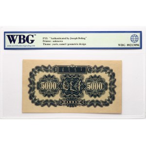 China 5000 Yuan 1951 WBG 68 UNC Superb Gem TOP