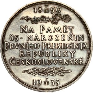 Czechoslovakia Medal 1935 Tomas Masaryk