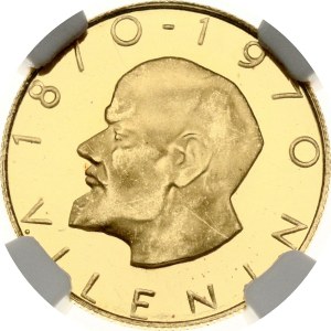 Tschechoslowakei Medaille Dukat ND (1970) 100 Let Lenin NGC PF 67 ULTRA CAMEO