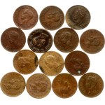 France Medalets 1833 Henri V Lot of 14 pcs