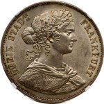 Germany Frankfurt 2 Taler 1861 NGC MS 62