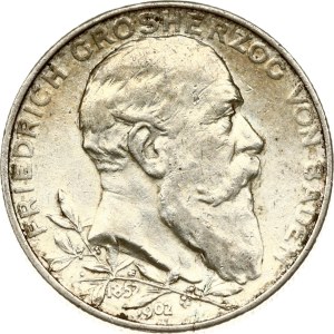 Germany Baden 2 Mark 1902 Reign