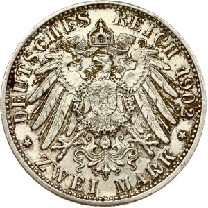 Germany Baden 2 Mark 1902 Reign