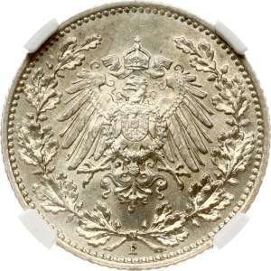 Deutschland 1/2 Mark 1906 E NGC MS 62