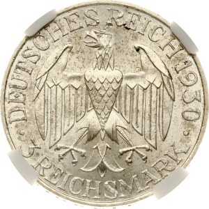 Germany Weimar Republic 3 Reichsmark 1930 A Graf Zeppelin NGC MS 63