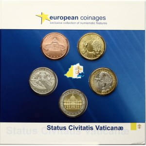Włochy Kolekcja żetonów watykańskich 2013 - Status Civitatis Vaticanae - Zestaw 5 sztuk