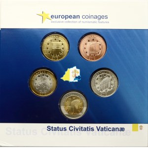 Włochy Kolekcja żetonów watykańskich 2013 - Status Civitatis Vaticanae - Zestaw 5 sztuk