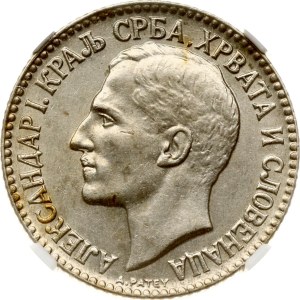 Jugoslavia 2 Dinara 1925 NGC AU 58