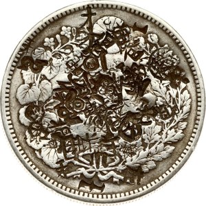 Japonsko 16 jenů (1883) Chopmarked