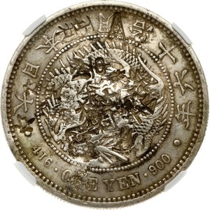 Japan Yen 16 (1883) NGC CHOPMARKED