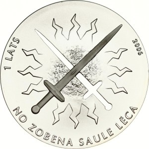 Latvia 1 Lats 2006 Fight for Freedom