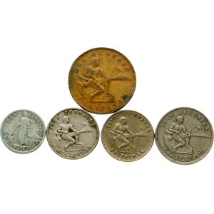 Filipiny 1 - 10 centavos 1918-1941 Zestaw 5 monet