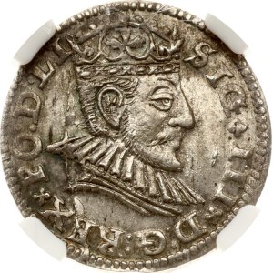Poland Trojak 1590 Riga NGC MS 62