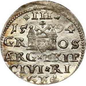 Poland Trojak 1594 Riga