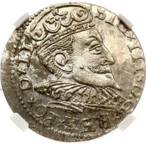 Polsko Trojak 1597 Riga NGC MS 63