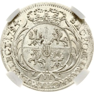 Poland Szostak 1754 EC Lipsk NGC AU 58