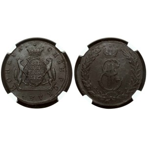 Russia Siberian 5 Kopecks 1772 КМ NGC MS 62 BN