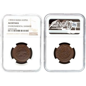 Russia Kopeck 1789 ЕМ NGC AU DETAILS