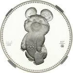 Russia USSR Silver Medal XXII Olympic Games in Moscow 1980 (M) - Misha the Bear NGC PF 69 ULTRA CAMEO TOP POP