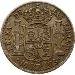 Spain 10 Reales 1854