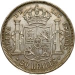 Spain 20 Reales 1855