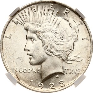 USA Peace Dollar 1923 NGC MS 63