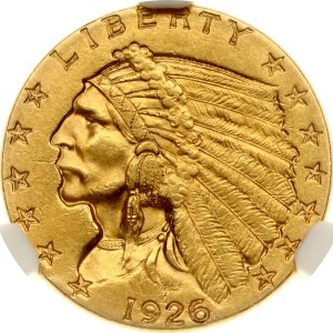 USA 2½ dolára 1926 NGC MS 62