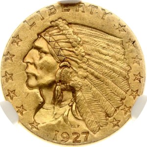 USA 2½ dolára 1927 NGC MS 62