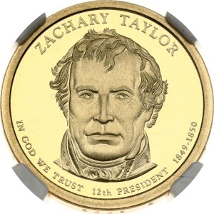 USA 1 dolar 2009 Zachary Taylor NGC PF 70 ULTRA CAMEO TOP POP