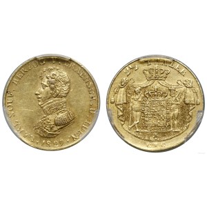 Niemcy, 2 1/2 talara w złocie, 1829 CVC, Braunschweig