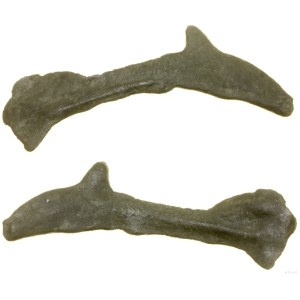 Greece and post-Hellenistic, dolphin-shaped bronze, (ca. 520-350 BC)