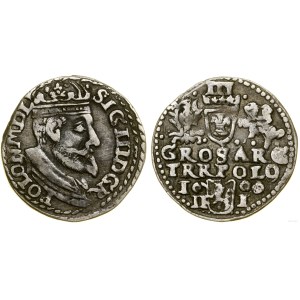 Pologne, trojak, 1600, Olkusz