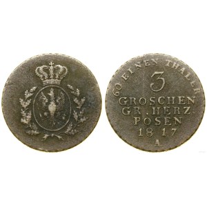 Poland, 3 pennies (trojak), 1817 A, Berlin