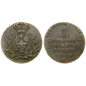 Poľsko, 1 grosz, 1816 B, Wrocław