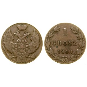 Poľsko, 1 grosz, 1840 MW, Varšava