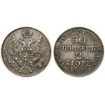 Poland, 30 kopecks = 2 zlotys, 1836 MW, Warsaw