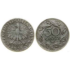 Poľsko, 50 groszy, 1938, Varšava