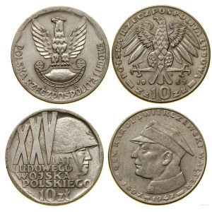 Polska, zestaw: 2 x 10 złotych, 1967 i 1968, Warszawa
