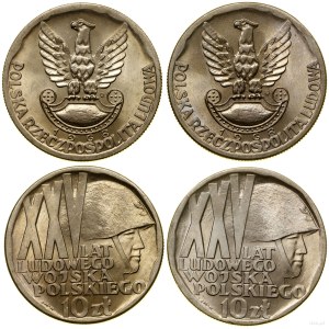 Poland, set: 2 x 10 gold, 1968, Warsaw