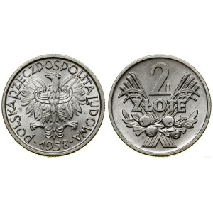 Poland, 2 zloty, 1958, Warsaw