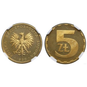 Poľsko, 5 zlotých, 1986, Varšava