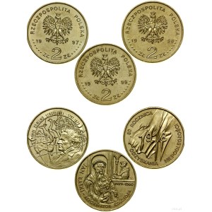 Poľsko, sada 3 x 2 zloté, Varšava